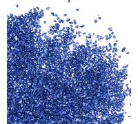 PATIKIL 200g Crushed Glass Glitters, 2-4 mm Colorful Irregular Glass Chips Chunky Glass Glitters Stones for Nail Art DIY Craft Jewelry, Blue