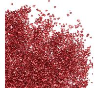 PATIKIL 200g Crushed Glass Glitters, 2-4 mm Colorful Irregular Glass Chips Chunky Glass Glitters Stones for Nail Art DIY Craft Jewelry, Red