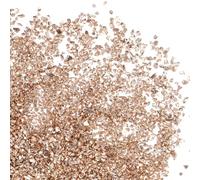 PATIKIL 200g Crushed Glass Glitters, 2-4 mm Colorful Irregular Glass Chips Chunky Glass Glitters Stones for Nail Art DIY Craft Jewelry, Champagne Gold