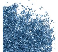 Patikil 200g Crushed Glass Glitters, 2-4 mm Colorful Irregular Glass Chips Chunky Stones for Nail Art DIY Craft Jewelry, Light Blue