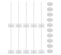 PATIKIL 200mm Perforated Insulation Pins with Round Washer,50 Sets 2in Insulating Nails Wall Plug for Fixing Foam Boards to Wall or Ceiling