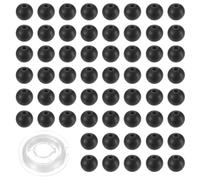 PATIKIL 200Pcs Black Agate Beads, 4mm Natural Stone Loose Round Gemstone Spacer Genuine Real Stone with Crystal Stretch Cord for Jewelry Making DIY Bracelets Necklaces