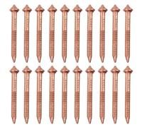 PATIKIL 200pcs CD Weld Pins, 30mm Insulation Weld Pins Stud Welder Pins Insulation Copper Nails Welding Nails for Repair Boat Self Locking Washer