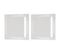 PATIKIL 200x200mm Self-Adhesive Access Panel, 2Pcs ABS Plastic Panels for Inspection Hatch Access Door for Drywall Plumbing Pipes Fuse Box Cover Cabinet Conceals Wires, White
