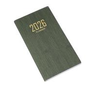 PATIKIL 2026 Daily Planner Notebook, 6.8 x 3.8" 64 Sheets Undated to Do List Daily Weekly Monthly Goals Pocket Notebook for Office Home Study Work Weeding Time Management, Dark Green