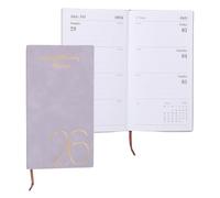 PATIKIL 2026 Daily Planner Notebook, A6 64 Sheets Undated to Do List Daily Weekly Monthly Goals Tracker Pocket Notebook for Office Home Study Work Time Management Fitness Habit, Purple