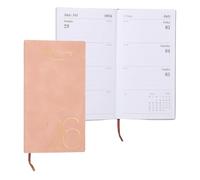 PATIKIL 2026 Daily Planner Notebook, A6 64 Sheets Undated to Do List Daily Weekly Monthly Goals Tracker Pocket Notebook for Office Home Study Work Time Management Fitness Habit, Pink