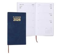 PATIKIL 2026 Planner Notebook, A6 64 Sheets Undated to Do List Daily Weekly Monthly Goals Tracker Pocket Notebook for Office Home Study Work Time Management Fitness Habit, Brown