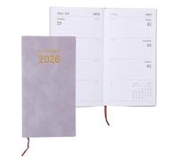 PATIKIL 2026 Planner Notebook, A6 64 Sheets Undated to Do List Daily Weekly Monthly Goals Tracker Pocket Notebook for Office Home Study Work Time Management Fitness Habit, Purple
