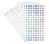 PATIKIL 2048Pcs QC Pass Stickers, 0.4 Inch Adhesive Inventory Quality Control Stickers Round QC Approval Labels, Laser