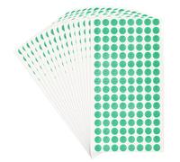 PATIKIL 2048Pcs QC Pass Stickers, 0.4 Inch Adhesive Inventory Quality Control Stickers Round QC Approval Labels, Black/Green