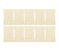 PATIKIL 2090 Pcs Acrylic Gem Sticker, 4 Size 3/4/5/6mm Self Adhesive Rhinestones Face Gem Stones Bling Jewelry for Nail Art Craft Clothes DIY Makeup Decoration Party, Gold Yellow