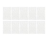 PATIKIL 2090 Pcs Acrylic Gem Sticker, 4 Size 3/4/5/6mm Self Adhesive Rhinestones Face Gem Stones Bling Jewelry for Nail Art Craft Clothes DIY Makeup Decoration Party, AB White