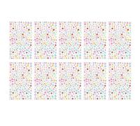 PATIKIL 2090 Pcs Acrylic Gem Sticker, 4 Size 3/4/5/6mm Self Adhesive Rhinestones Face Gem Stones Bling Jewelry for Nail Art Craft Clothes DIY Makeup Decoration Party, Rainbow Color