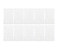 PATIKIL 2090 Pcs Acrylic Gem Sticker, 4 Size 3/4/5/6mm Self Adhesive Rhinestones Face Gem Stones Bling Jewelry for Nail Art Craft Clothes DIY Makeup Decoration Party, White