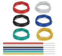 PATIKIL 20AWG Solid Electric Wire, 6 Color, 26Ft, UL1007, 300V, PVC, Tinned Copper, 1.5mm/0.06 inch, 8m, 6 Pcs