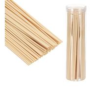 PATIKIL 20CM/8Inch Reed Diffuser Stick, 100 Pack Fiber Aroma Fragrance Refill Sticks Replacement with PET Bottle for Home Office Hotel Party Wedding, Wood
