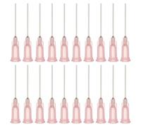 PATIKIL 20Ga Dispensing Needles, 52PCS 1 Inch Industrial Blunt Tip Dispensing Needle Tips with Luer Lock Needle for Refilling Liquid Inks Adhesive Glue Oil,Pink