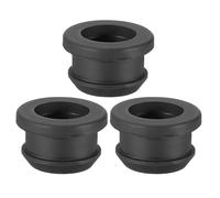 PATIKIL 20mm / 13/16 Inch Drill Hole,5/8 Inch ID Rubber Grommets, 3Pcs Top Hat Grommet for Wiring Eyelet Ring Gasket Automotive Firewall Cable Hole Plugs Wires Protection, Black