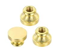 PATIKIL 20mm Blank Wax Seal Stamp, 3 Pack Round Sealing Wax Stamp Vintage Retro Brass Head for Envelope Invitation Cards