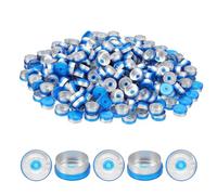 PATIKIL 20mm Flip Off Caps, 300 Pcs Flip Off Caps Flip Off Seals Flip Off Vial Seals Plastic Aluminum Caps Cover for Glass Vial Laboratory, Dark Blue