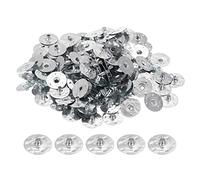 PATIKIL 20mm Metal Candle Wick Sustainer Tabs, 150 Pack Candle Wick Base Stand for Candle Making DIY, Silver