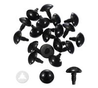 PATIKIL 20mm Safety Eyes, 40 Pcs Plastic Craft Eyes with Protective Film Safety Eyes with Washers for Stuffed Animals Crochet Toys Dolls DIY Craft Making, Black