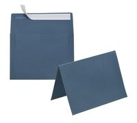 PATIKIL 20Pack Navy Blue 4x6 Envelopes with Cards, Self Seal A6 Envelopes with Folded Cardstock for Greeting Cards Wedding Greeting Birthday Invitations Letter Mailing