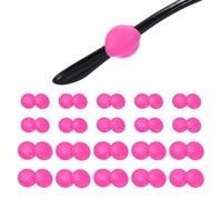 PATIKIL 20Pair Silicone Eyeglasses Retainer, Anti-slip Glasses Ear Hook Soft Elastic Silicone Eyeglass Ear Grips Holder for Sunglasses Sport Study, Rose Red