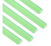 PATIKIL 20Pcs Binding Bars, 13x15mm Binding Bars Slide Grip 120 Sheets Capacity A4 Size Report Binder Presentation Binder for Study Office Report Cover Resume, Transparent Green
