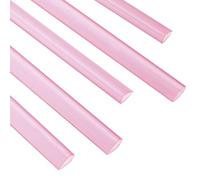 PATIKIL 20Pcs Binding Bars, 13x8mm Binding Bars Slide Grip 50 Sheets Capacity A4 Size Report Binder Presentation Binder for Study Office Report Cover Resume, Transparent Red