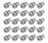 PATIKIL 20Pcs Ceiling Fan Blade Screws, 1/4"-20 x 3/8 Carbon Steel Phillips Pan Motor Replacement Screw for Lighting Ceiling Fan, Silver