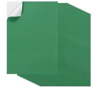 PATIKIL 20Pcs Full Sheet Label Sticker Paper, A4 Shipping Labels Matte Colored Adhesive Printable Sticker Paper for Inkjet Laser Printer Printing, Green