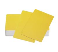 PATIKIL 20Pcs Inkjet PVC ID Cards, 30Mil Frosted Blank Inkjet Printable Card Graphic Quality Waterproof Double Side Printing for Inkjet Printers Badge Business, Yellow