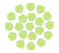 PATIKIL 20Pcs Natural Heart Shaped Crystal Stone, 0.6 Inch 5/16" Thick Mini Polished Love Gemstone Crystal, Pocket Rock Engraved Worry Stones for Women Gift Meditation, Lemon Cats Eye
