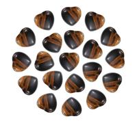 PATIKIL 20Pcs Natural Heart Shaped Crystal Stone, 0.6 Inch 5/16" Thick Mini Polished Love Gemstone Crystal, Pocket Rock Engraved Worry Stones for Women Gift Meditation, Tigers Eye