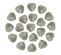 PATIKIL 20Pcs Natural Heart Shaped Crystal Stone, 0.6 Inch 5/16" Thick Mini Polished Love Gemstone Crystal, Pocket Rock Engraved Worry Stones for Women Gift Meditation, Grey Labradorite