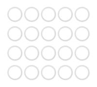 PATIKIL 20pcs Tri Clamps Gasket, 64mm OD 48mm ID Sanitary TC Tri Clamps Gasket Tri Pipe Silicone Ferrule Washers Tube Fittings O Ring Seal Gaskets for Dairy Brewing Winery Equipment
