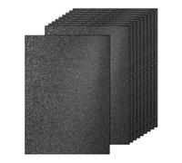 PATIKIL 20Sheets Black Glitter Cardstock, 8.3x11.7 in A4 Glitter Paper Card Stock Shiny Scrapbook 250gsm Sparkly Paper Large Shimmer for Crafts Scrapbook DIY Art Wedding Party