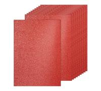 PATIKIL 20Sheets Dark Red Glitter Cardstock, 8.3x11.7 in A4 Glitter Paper Card Stock Shiny Scrapbook 250gsm Sparkly Paper Large Shimmer for Crafts Scrapbook DIY Art Wedding Party