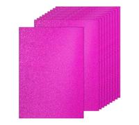 PATIKIL 20Sheets Hot Pink Glitter Cardstock, 8.3x11.7 in A4 Glitter Paper Card Stock Shiny Scrapbook 250gsm Sparkly Paper Large Shimmer for Crafts Scrapbook DIY Art Wedding Party