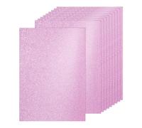 PATIKIL 20Sheets Pink Glitter Cardstock, 8.3x11.7 in A4 Glitter Paper Card Stock Shiny Scrapbook 250gsm Sparkly Paper Large Shimmer for Crafts Scrapbook DIY Art Wedding Party