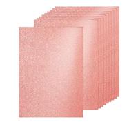 PATIKIL 20Sheets Rose Gold Glitter Cardstock, 8.3x11.7 in A4 Glitter Paper Card Stock Shiny Scrapbook 250gsm Sparkly Paper Large Shimmer for Crafts Scrapbook DIY Art Wedding Party
