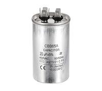 PATIKIL 20uF 20MDF 450V AC Fan Start Capacitor, CBB65 Circular Run Capacitor for AC Motor Run Air Conditioner Cool Heat Pump Condenser Straight