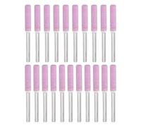 PATIKIL 21 Pcs Diamond Chainsaw Sharpener 5/32 Inch High Hardness Sharpening Stone Polishing Chainsaw Sharpening Kit Grinding File Tool for Chain Saw Stone Jewelry Wood, Pink(4mm)