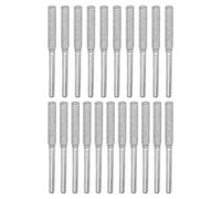 PATIKIL 21 Pcs Diamond Chainsaw Sharpening Kit 5/32 Inch High Hardness Sharpening Stone Polishing Silver (4mm)