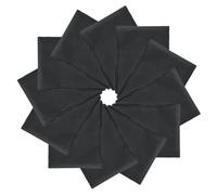 PATIKIL 21"x21" Large Solid Color Bandanas, 12 Pack Bulk Blank Head Bandannas Multifunctional Headband Scarf Neckerchief for Women and Men, Black