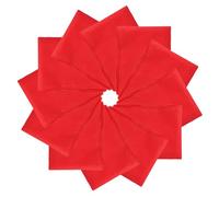 PATIKIL 21"x21" Large Solid Color Bandanas, 12 Pack Bulk Blank Head Bandannas Multifunctional Headband Scarf Neckerchief for Women and Men, Red