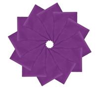 PATIKIL 21"x21" Large Solid Color Bandanas, 12 Pack Bulk Blank Head Bandannas Multifunctional Headband Scarf Neckerchief for Women and Men, Dark Purple