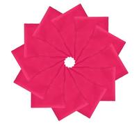 PATIKIL 21"x21" Large Solid Color Bandanas, 12 Pack Bulk Blank Head Bandannas Multifunctional Headband Scarf Neckerchief for Women and Men, Rose Red